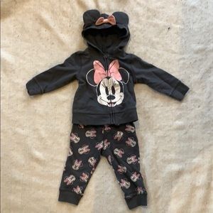 Minnie Mouse hoodie and pant set